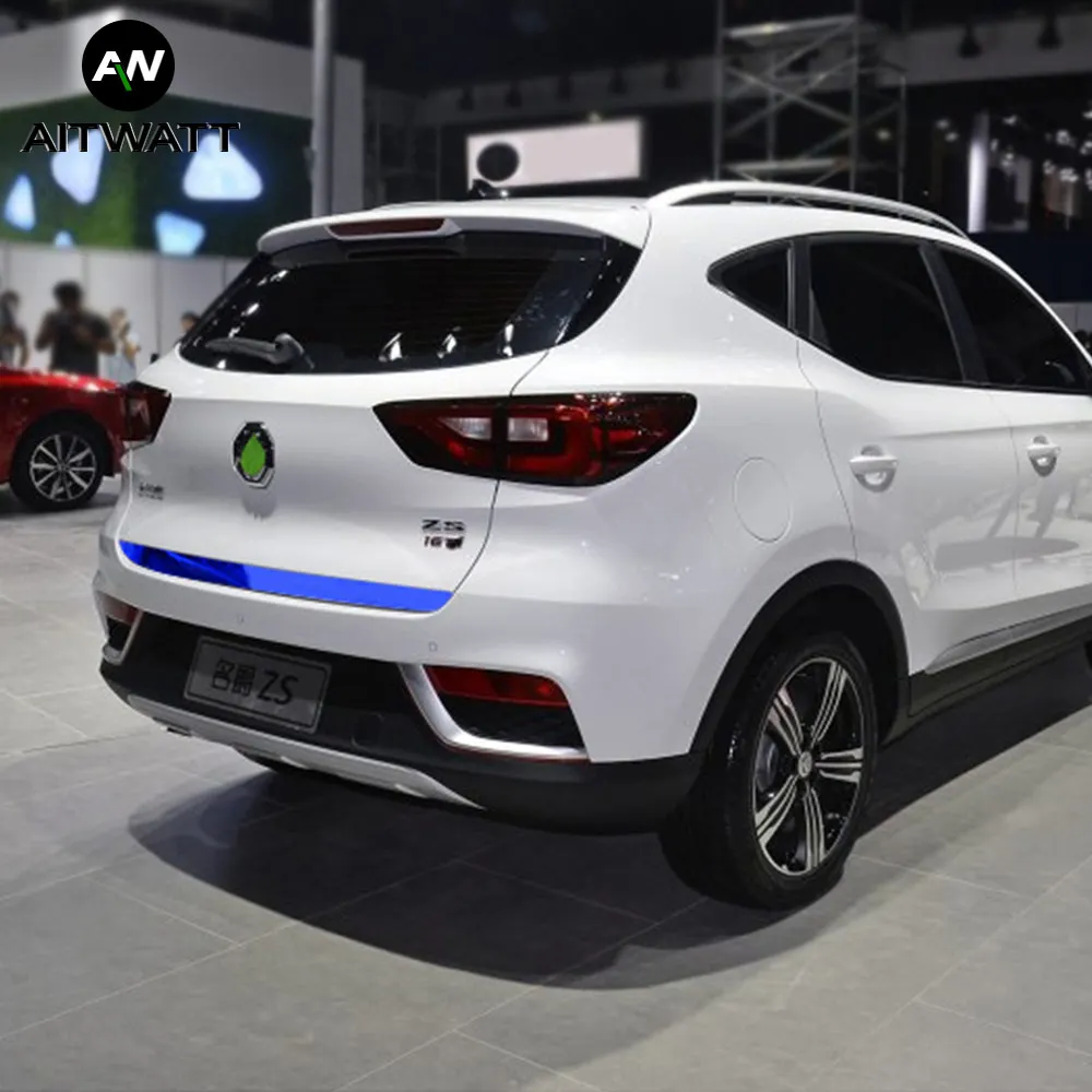 Подходит для MG ZS 2018 серебристый синий задний багажник из нержавеющей стали