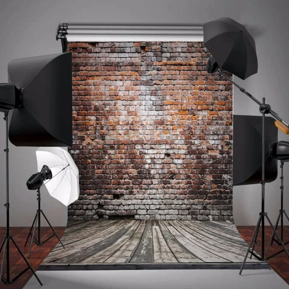1.5*2.1M Photography Studio Vintage Brick Wall Backdrop Seamless
