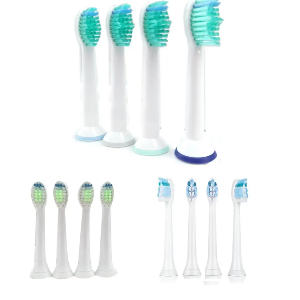 

4Pcs/Set Electric Toothbrush Head Replacement Brush Heads For Philips for Oral B Adult Tooth Cleaning Soft-bristle Brush
