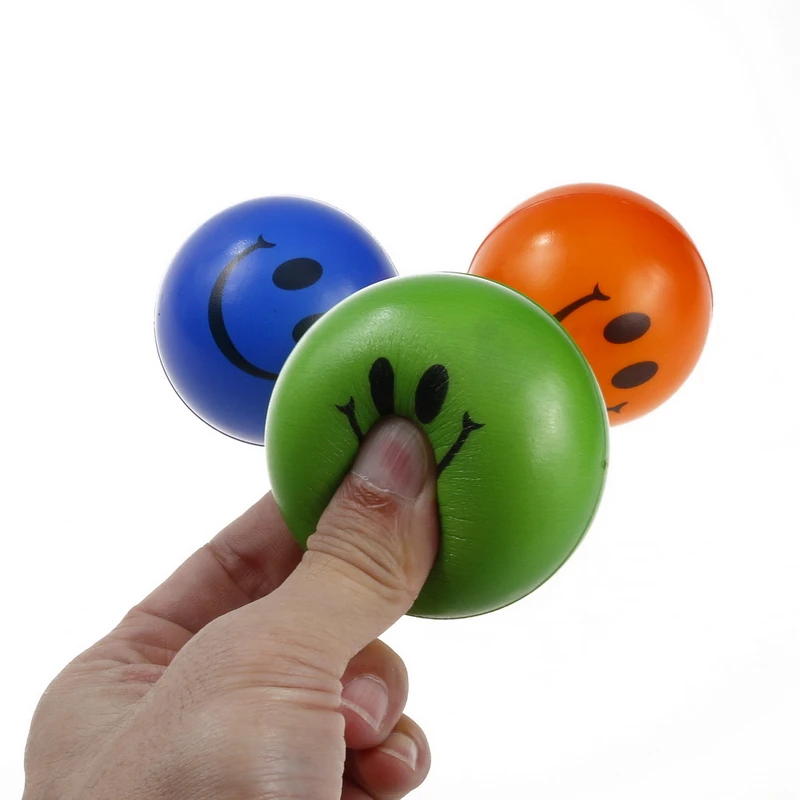 1pcs Anti stress Balls Bouncy Press Ball Stress Pressure Release font b Toy b font Emoji