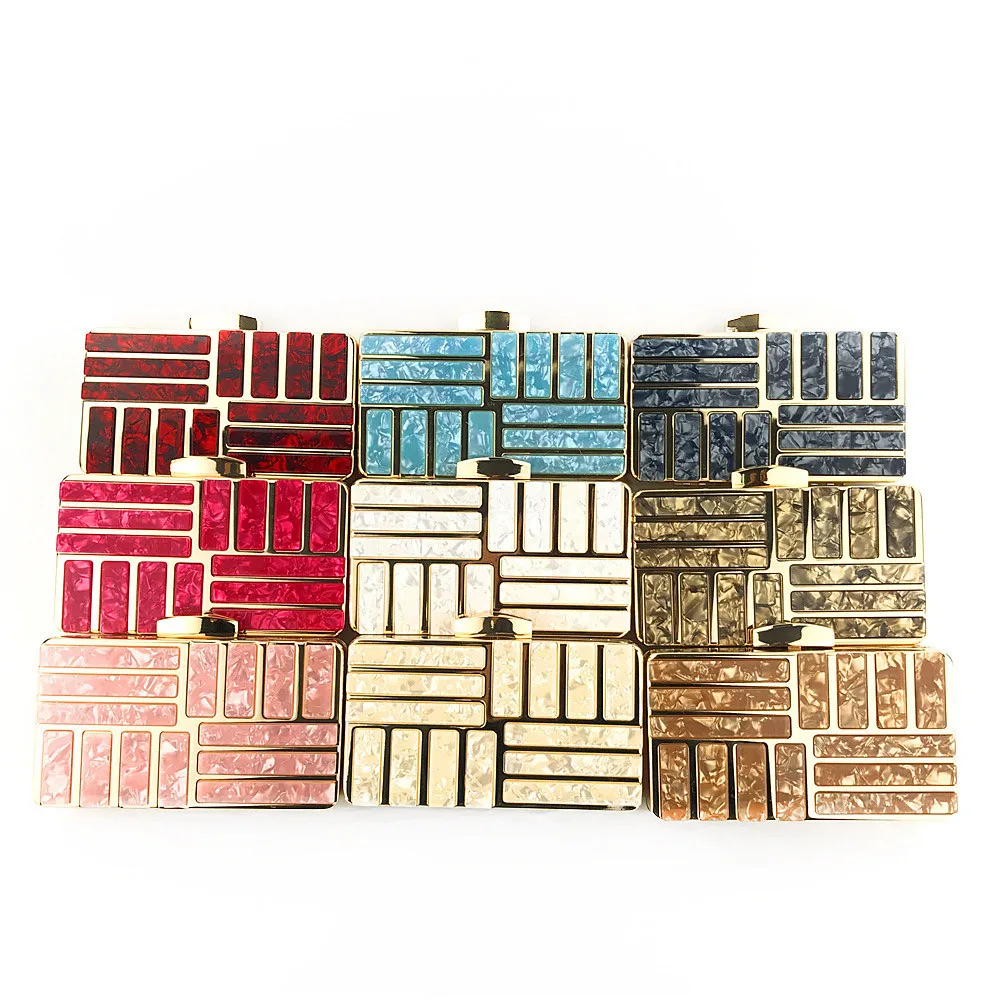 Evening Bags Acrylic Material Handbag Clutches Evening Chain Metal Texture Crossbody Bags Party HandBag Evening Bags Acrylic Material Handbag Clutches Evening Chain Metal Texture Crossbody Bags Party HandBag