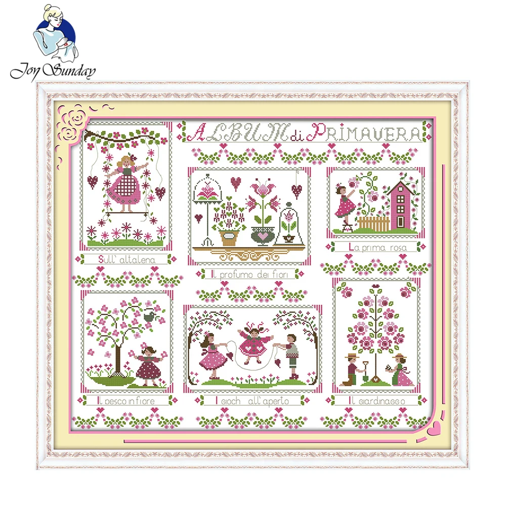 Joy Sunday Tapestry Cross Stitch Pattern Needlework Painting Cross