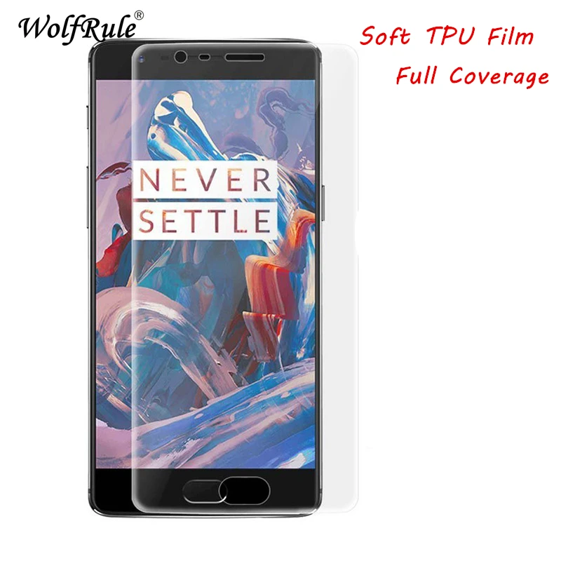 Защитная пленка на весь экран Oneplus 3T из мягкого ТПУ для Противоударная нано