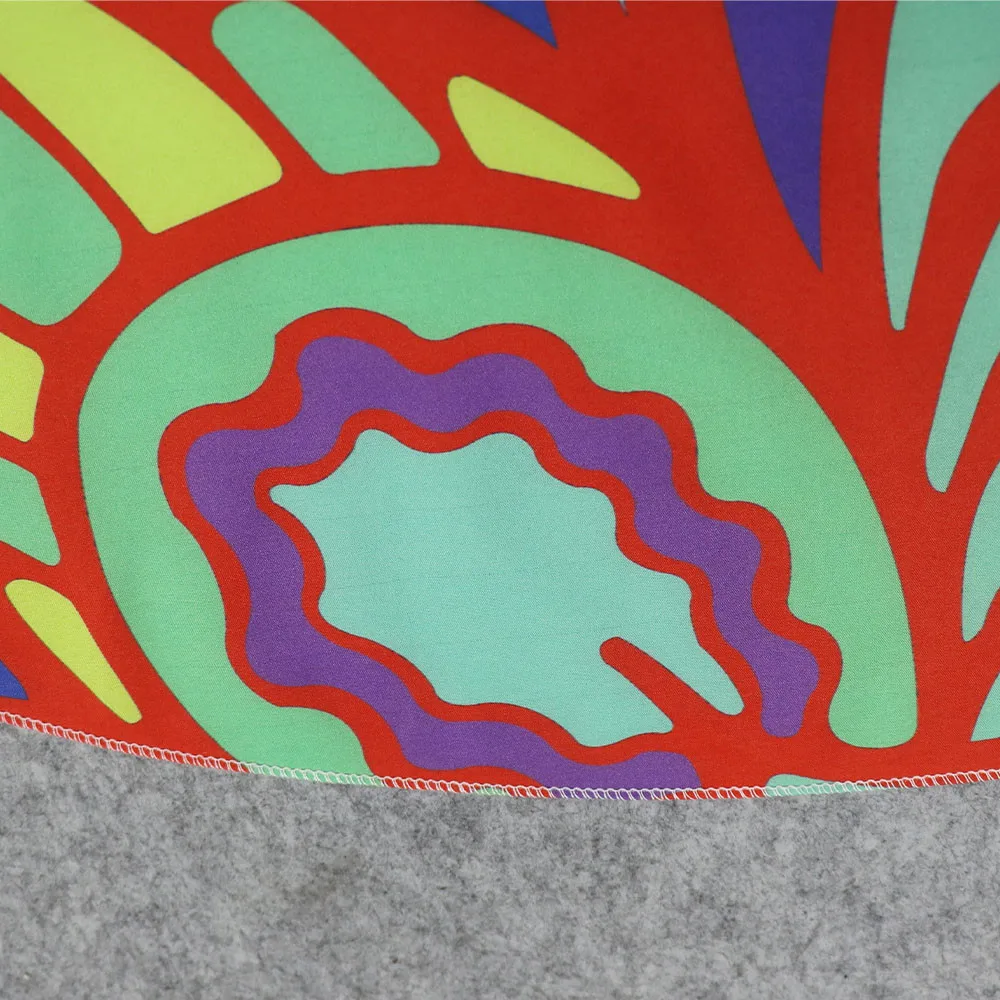 Swimming Towels Boho Printing Round Bath Beach Towel Mat Portable Sand Towel Tapestry Summer Swimming Sunbath Microfiber Blanket