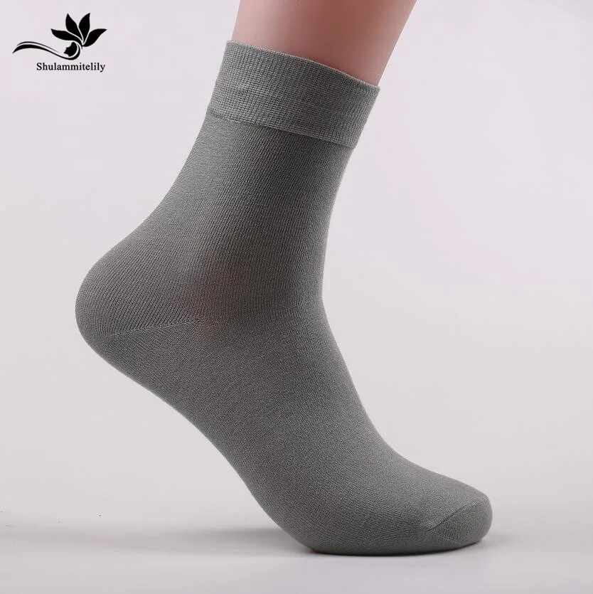 

10 pairs/lot Cotton Bamboo Fiber Classic Business casual men's Socks man sox gentlemen high quality male sock