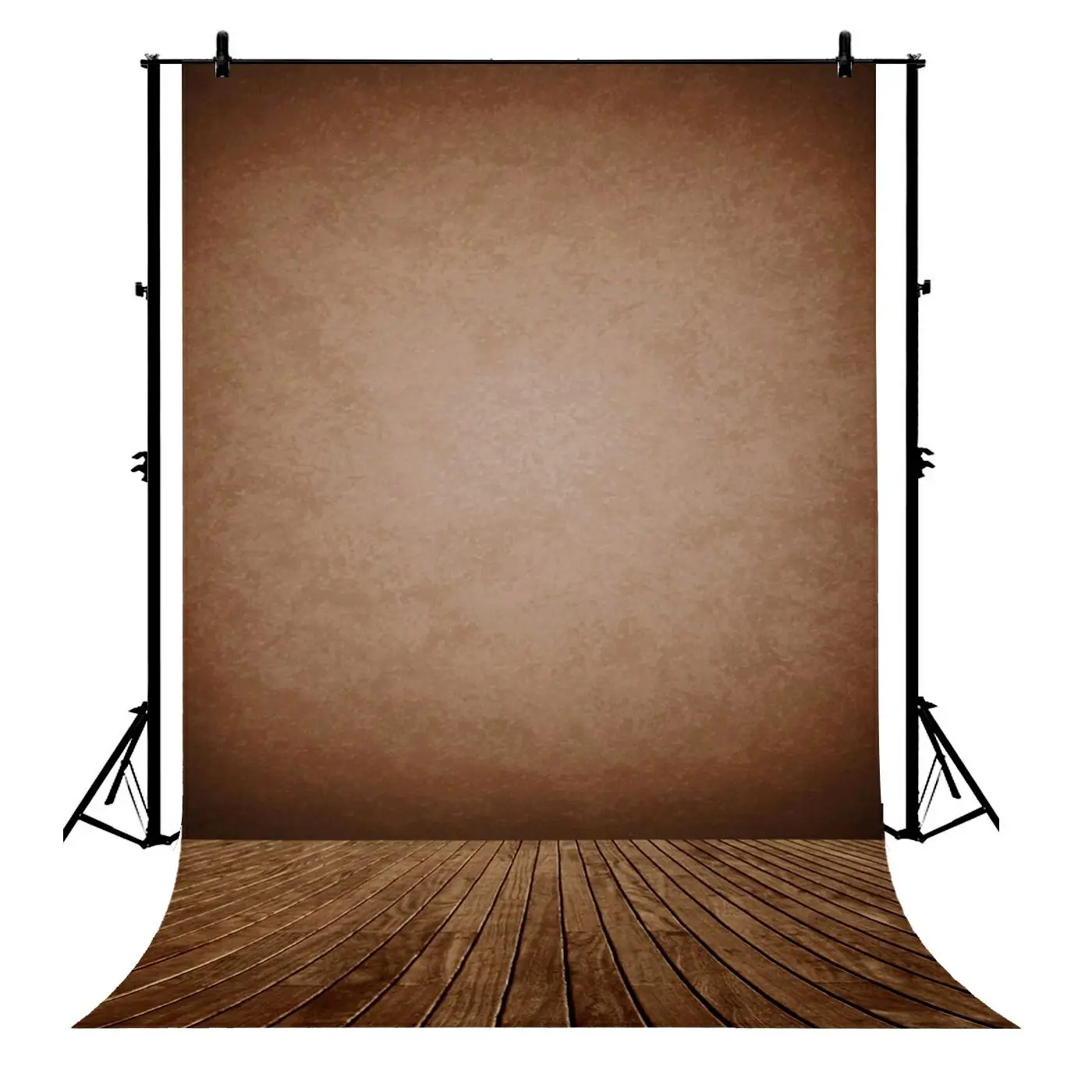 

5x7ft Texture Brown Wooden Floor Polyester Photo Background Portrait Backdrop