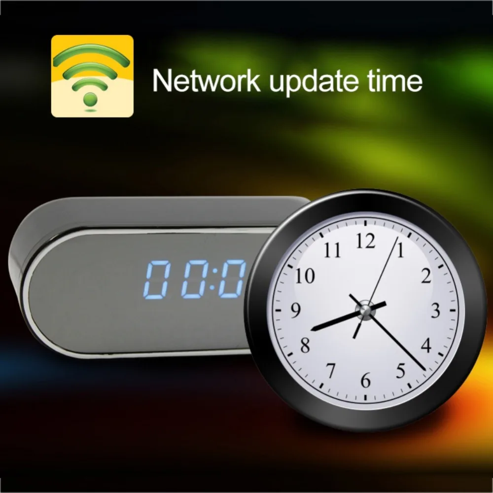 

Mini Camera Clock Alarm WIFI Camera P2P Livecam IR Night Vision Wifi Cam IP 720 Mini DV DVR Camcorder Wifi Remote Control Camera