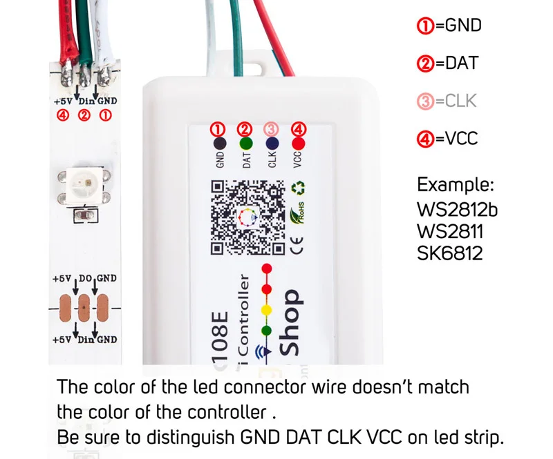 5 м-20 м комплект WS2812B 30 светодиодный s/m RGB Dream полноцветная умная Пиксельная адресация светодиодный лента+ SP108E WiFi светодиодный контроллер+ 5 В светодиодный блок питания