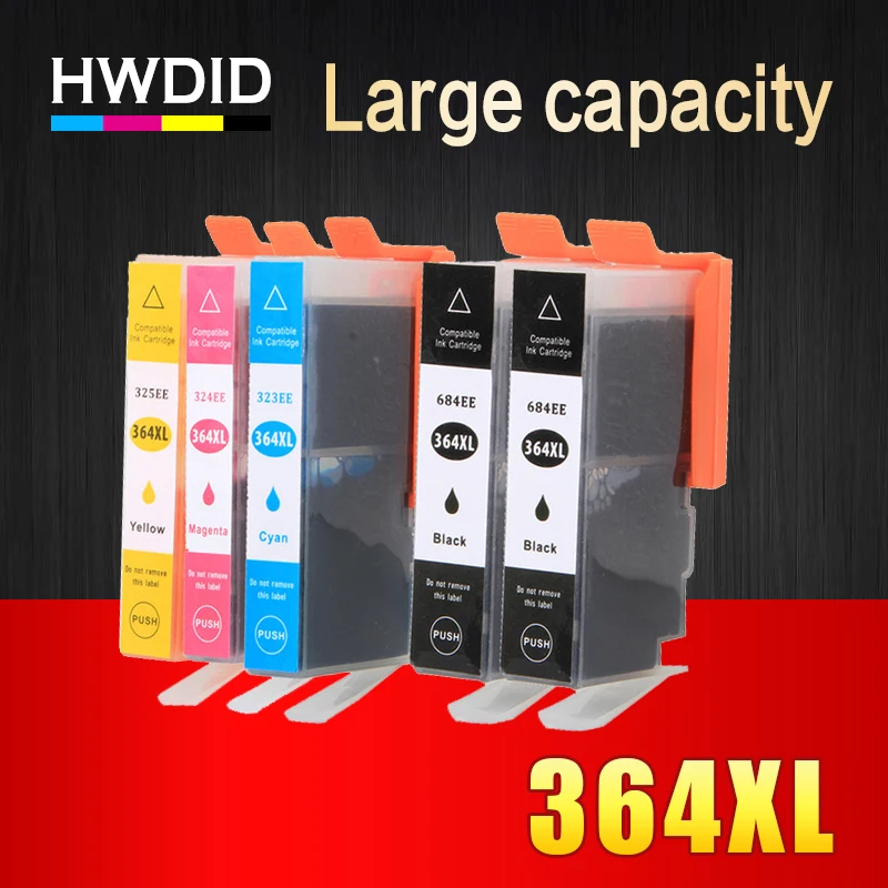 HWDID 364XL совместимый картридж с чернилами Замена для hp 364 xl Photosmart Deskjet 3070A 5510 6510 B209a C510a C309a принтер