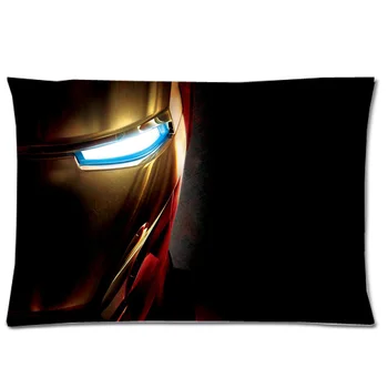 

Custom Iron Man Print Pillowcase Decorative Rectangle Pillow Cover Polyester Pillow Case Home 50x75CM