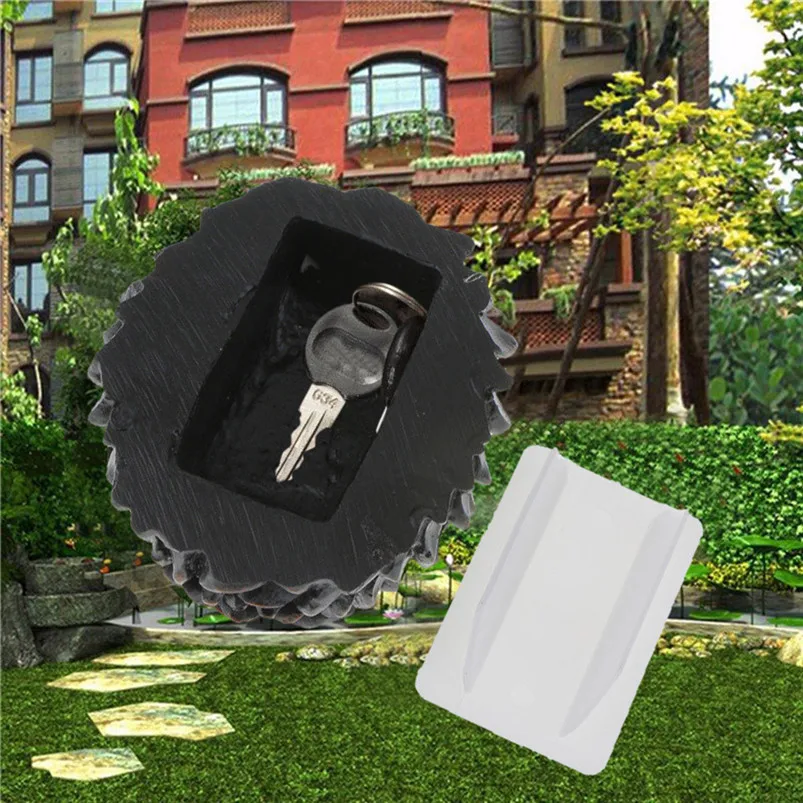 Novelty Hide A Key Rock Fake Rock Artificial Stone Hide A Spare Key Hiding Hider Home Decor 40FY183