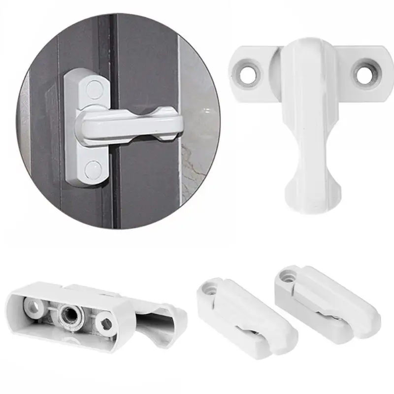 

Child Baby Safety Window Door Sash Lock Children Safety Protection Lever Handle Sweep Latch White Limit locks