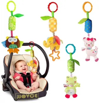 

Kids Baby Rattles Soft Animal Handbells Rattles Bed Stroller Bells Developmental Toy New Mobiles Party Supplies