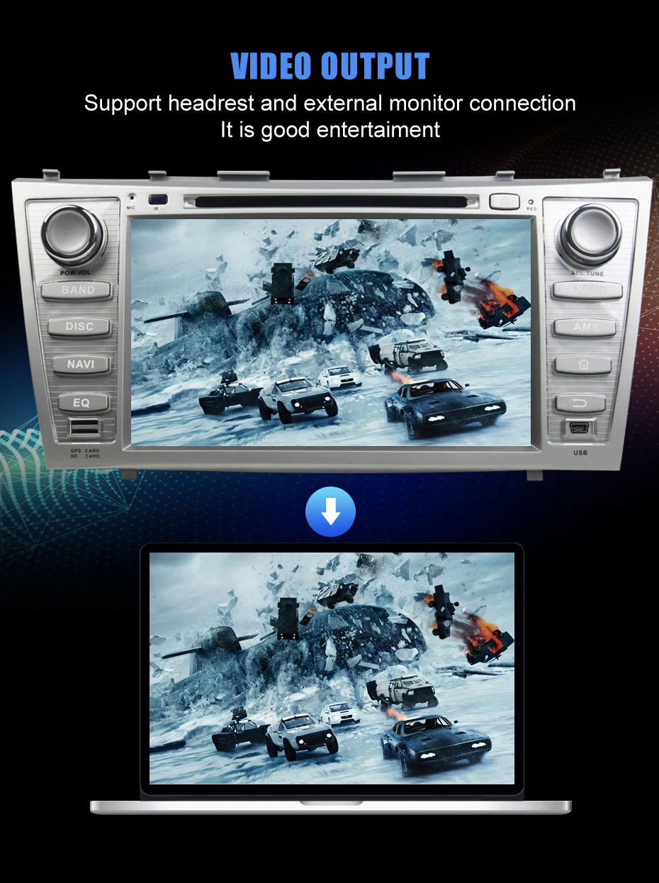 KANOR ips сенсорный экран Android 9,0 4+ 32G 2din автомобильный DVD gps Navi для Toyota Camry 2007 2008 2009 2010 2011 с Авторадио 2 din