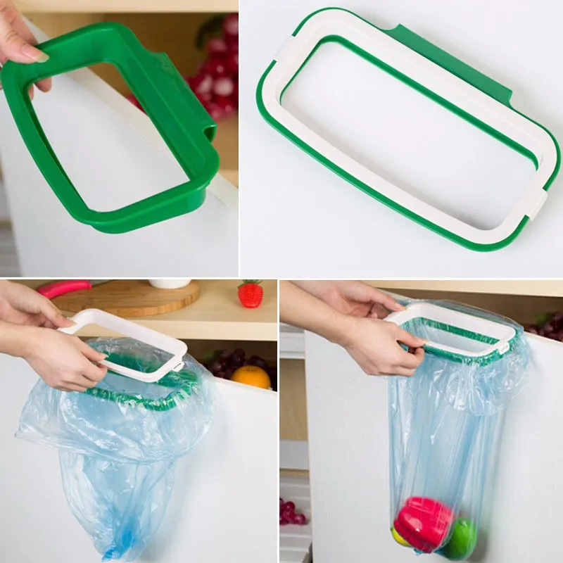 Супер предложение держатель для мусорного мешка висячий кухонный шкаф задняя дверь стенд мусорное хранение сумки стеллаж мешок для мусора стеллаж для хранения