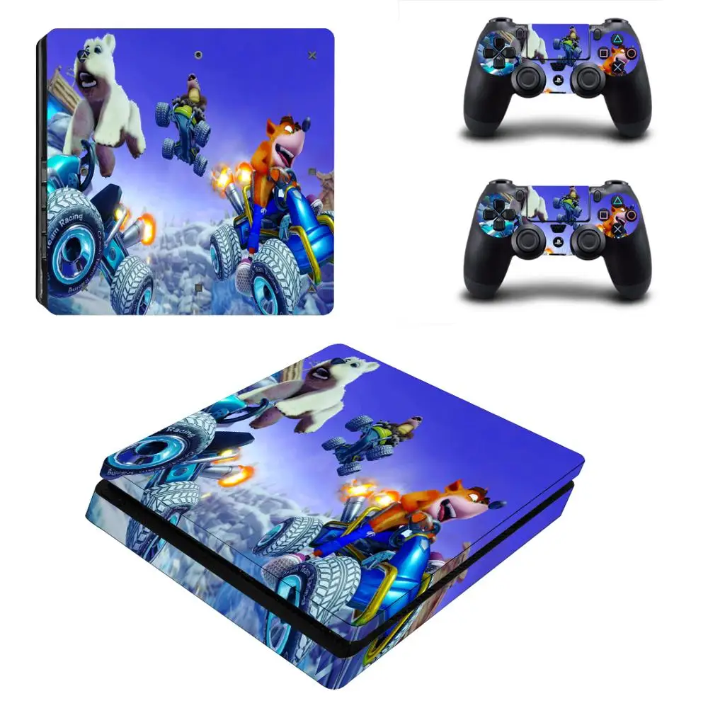 Crash Team Racing Nitro-fueled Ctr Ps4 Slim Sticker Decal Vinyl Playstation 4 Ps4 Skin Console And 2 Controllers - Stickers - AliExpress
