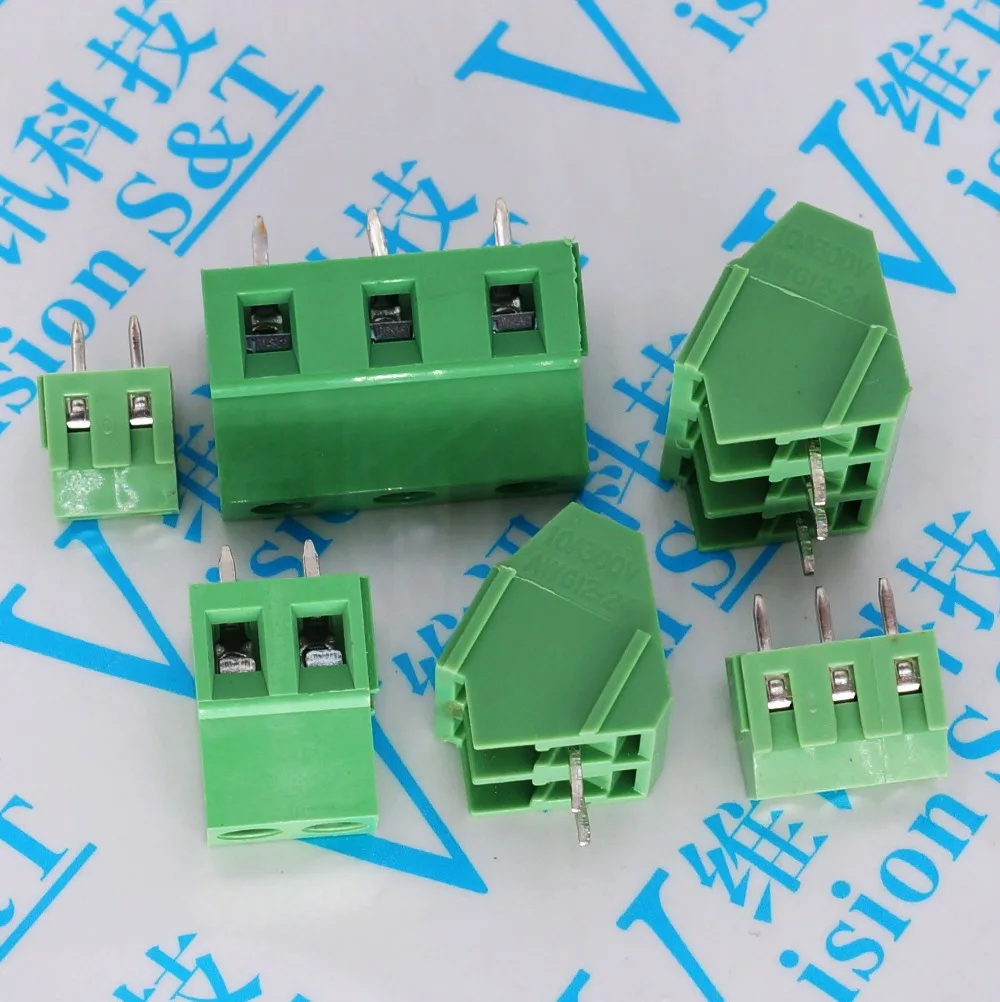 

Freeshipping KF128 5.0MM / 5.08MM / 7.5MM / 3.81MM PCB terminal block 2P / 3P / 4P / 5P / 6P/ can be spliced