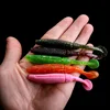 WALK FISH 6PCS/Lot T Tail Soft Worm 4.4g 75mm Paddle Tail Lure wobbler fishing soft lure for bass Fishing Bait Grub Swimbait ► Photo 2/6