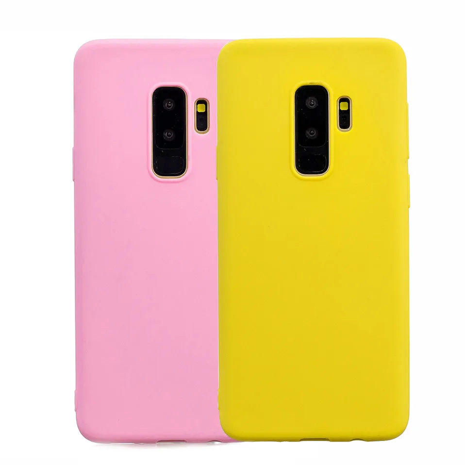 Candy Macaron Color Case For Samsung S6 S7 Edge S8 S9 plus 05
