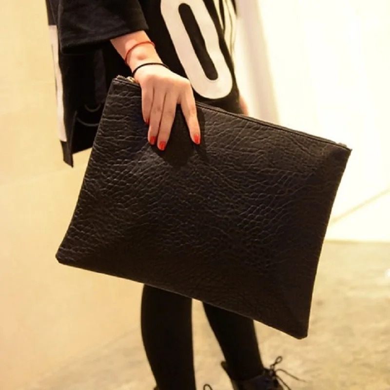 Black Women Day Clutches Bags PU Leather Crossbody Bag Messenger Bags