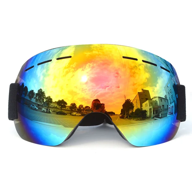 US $8.92 Outdoor Sports UV400 Skiing Goggles Double Layers Antifog Big Vision Mask Glasses Snow Snowboard G