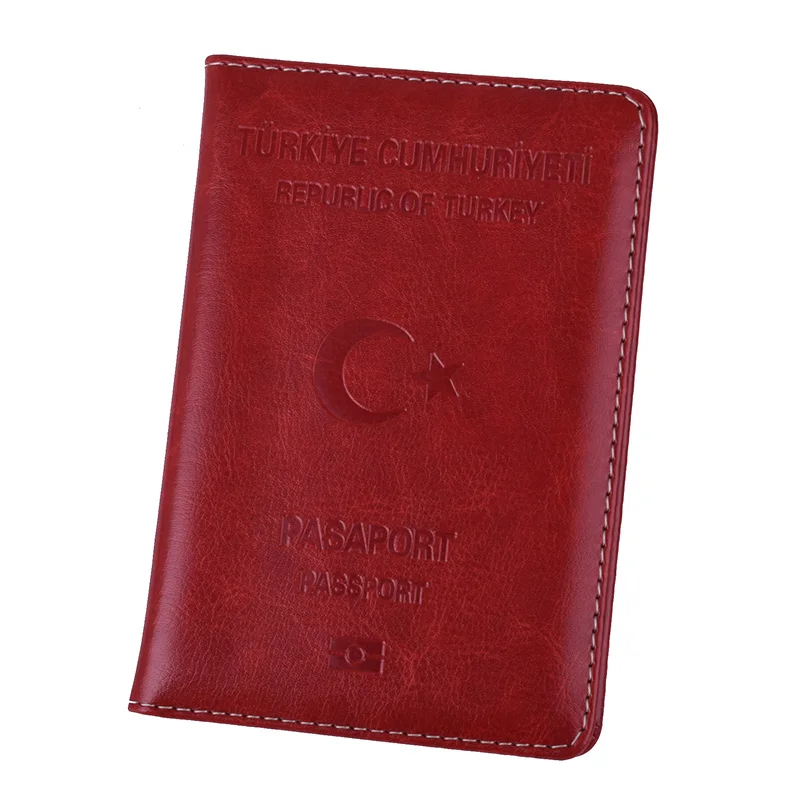 Женский Турция держатель для паспорта ПУ кожаные чехлы для турок мужские паспорта Органайзер Дорожный Чехол