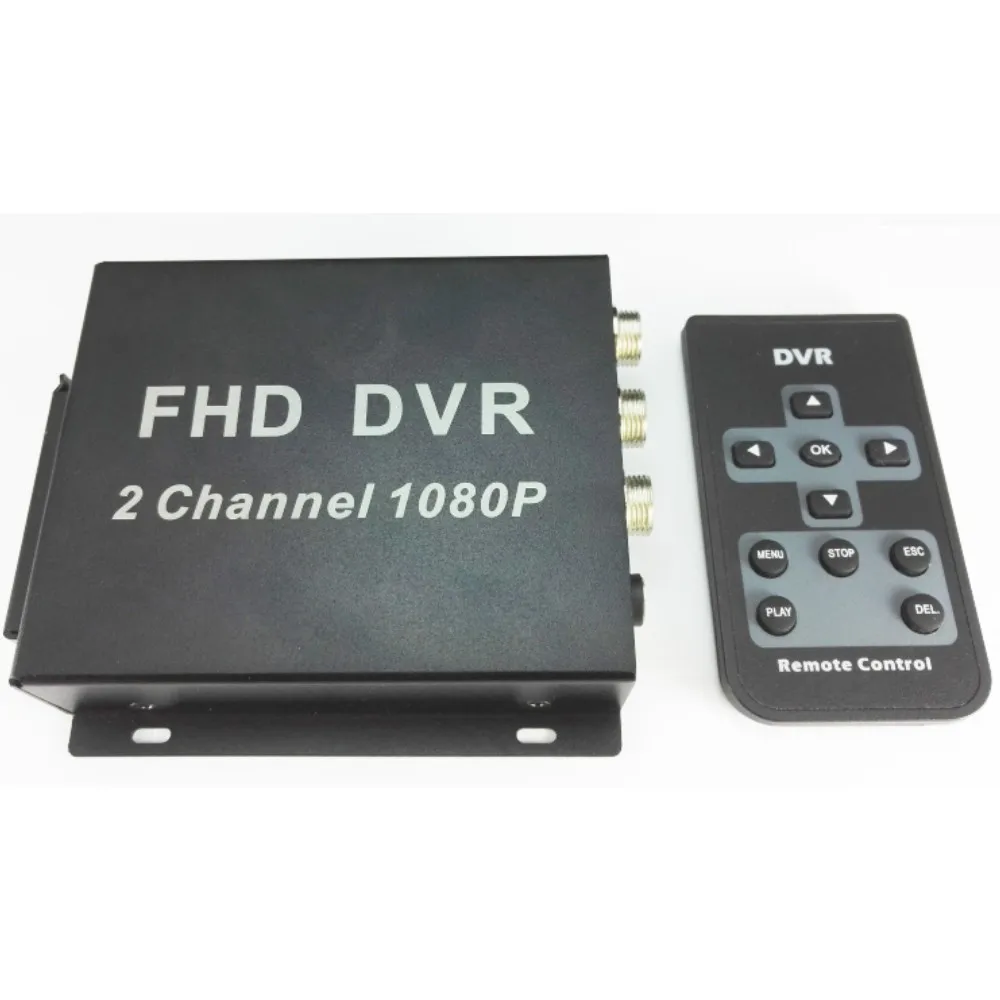 Новейший FHD MDVR 2 канала 1080P Full HD Мобильный DVR 2CH мини AHD DVR Поддержка 2шт 1080p AHD камеры Запись/Макс. 128 ГБ sd-карта