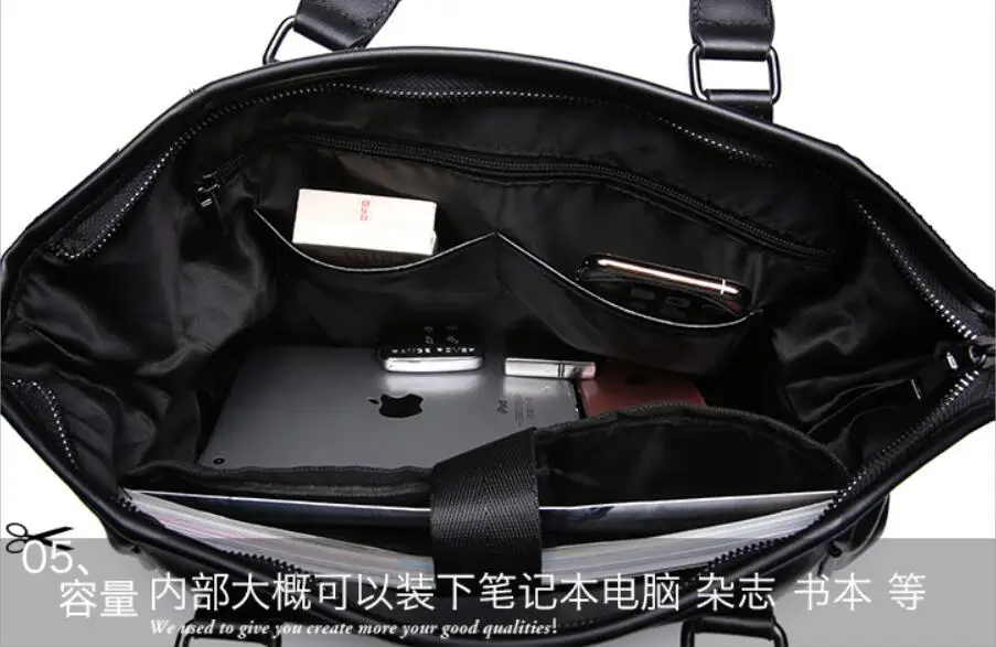 Новый деловой мужской набор файлов высококачественный Портфель Сумка для ноутбука Повседневная Корейская версия портфель Офисные Сумки