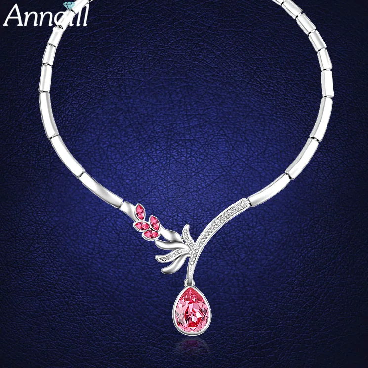 

New Crystal From Swarovski Statement Choker Necklace Bijoux Femme Accesorios Collares Mujer 2018 Girlfriend Friendship Jewelry