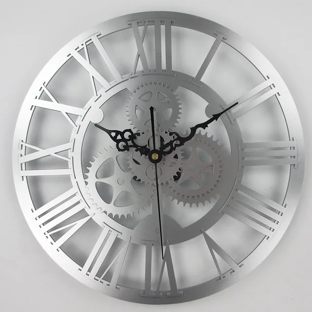 European Antique Gear Wall Clock Vintage Mechanical Large European Antique Gear Wall Clock Vintage Mechanical Large For Art Home