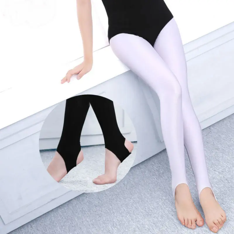 

Girl Ballet Leggings for Girls Kids Ballet Stirrup Tights Pantyhose Child Dance Leggings Spandex Yoga Gymnastics Dance Black