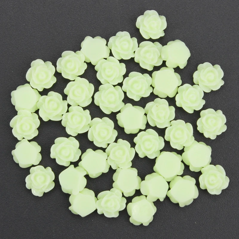 50pcs 3d nail charm jewelry diy resin rose flower nail stud diy nail art decoration accessories PJ215