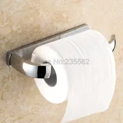 Хром Латунь Ванная комната аксессуар настенный туалет Бумага держатели рулона полированной lba838