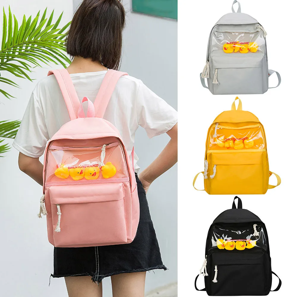 

Children Backpack Cute Cartoon Animal Duck Small Yellow Duck Bag Student Backpack School Bag Travel Backpack Bag #20