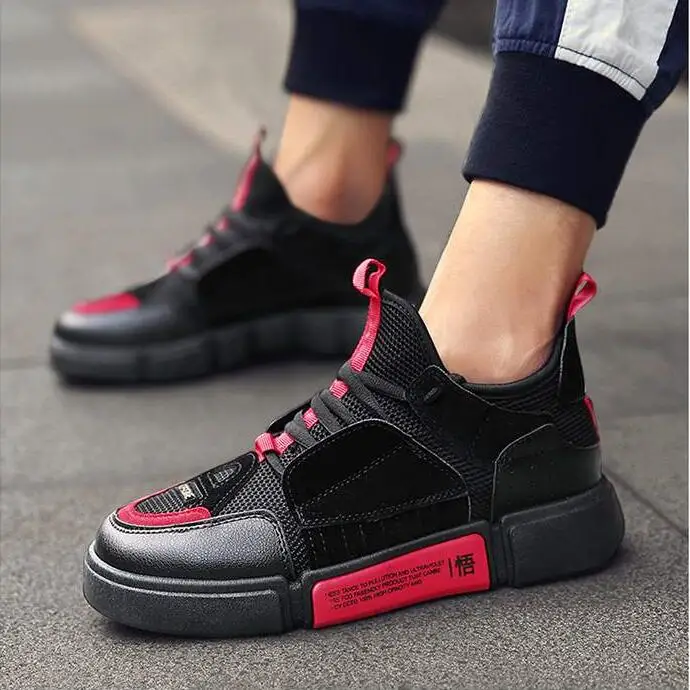 

Fashion Men Shoes Tenis Masculino Adulto Classic Black White Patchwork Lace Up Mesh Shoes Zapatillas Superstar Casual Sneakers