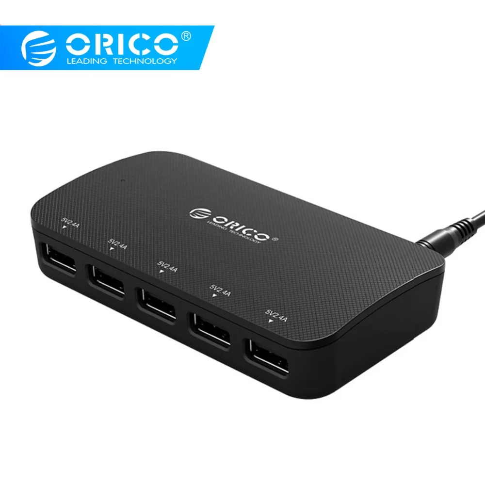 ORICO 5 ميناء USB شاحن سيارة 5V2. 4A الهاتف شاحن 30 W الهاتف المحمول سيارة-شاحن آيفون 7 6 6 s 5 s 5 سامسونج Xiaomi HTC هواوي