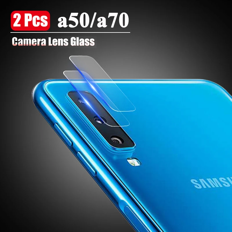 

2 Pcs Back Camera Lens Screen Protector Tempered Glass Protective Film For samsung a50 a70 galaxy Movie In Glas samsun 50a 70a