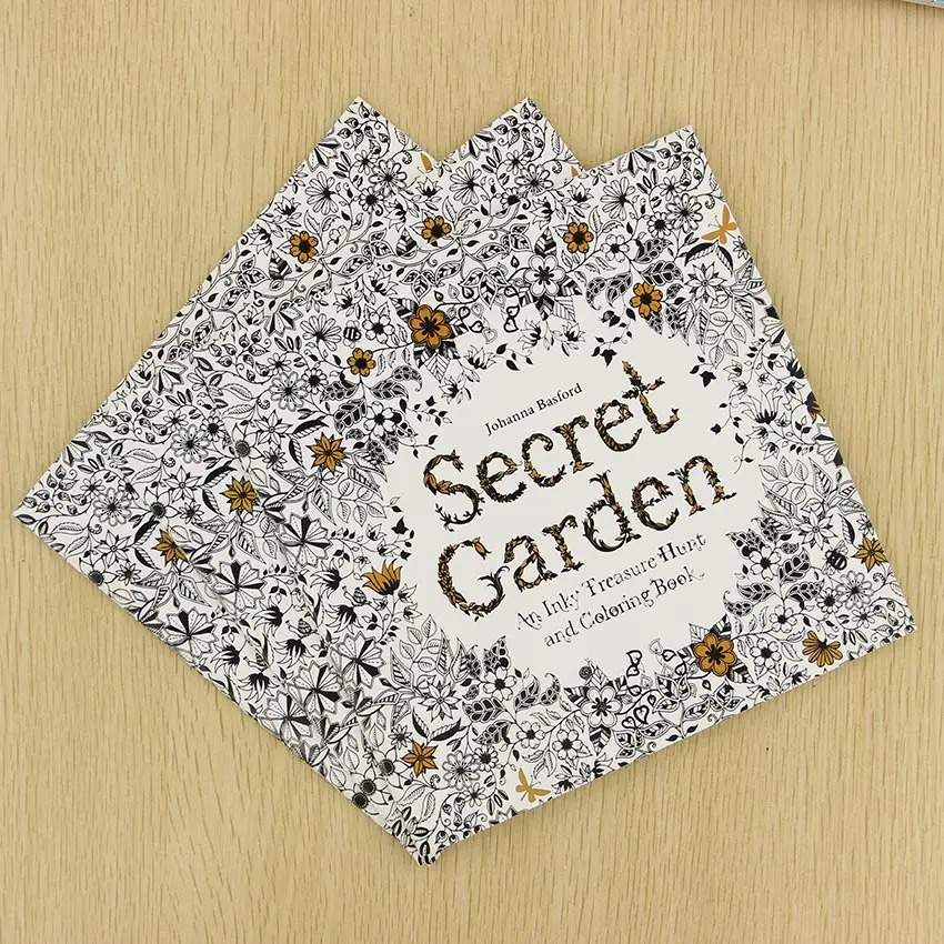 Офиса школы книга Secret Garden 24 стр. граффити ручной работы Раскраски по снять стресс книга живописи