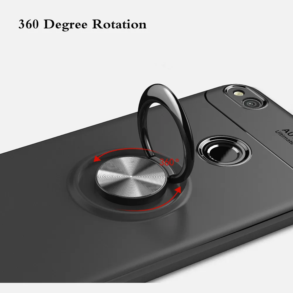 Voppton Soft TPU Case For Huawei P8 lite Case 2018 Car Holder Stand Magnetic Bracket Finger Ring For Huawei  P10 lite Honor V9 (7)