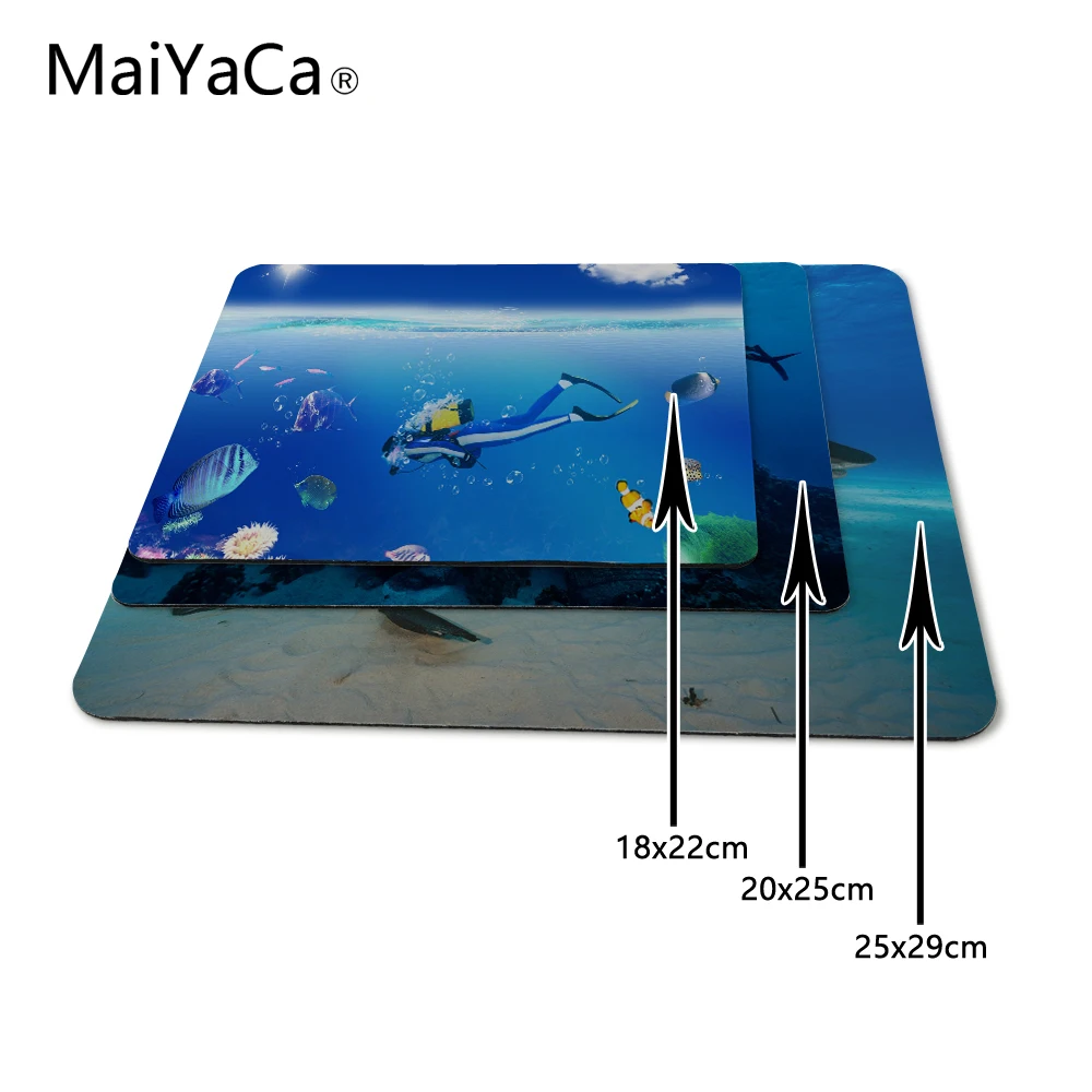 Photoshop Diver Submariner Design Mouse Pad For PC Laptop 22*18cm and 25*29cm Computer anti-skid table mat game pad