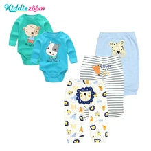 Комплекты одежды для новорожденных детский костюм для игр, комплект одежды для мальчиков и девочек, хлопковая одежда с длинными рукавами для малышей, боди+ штаны, Одежда для младенцев