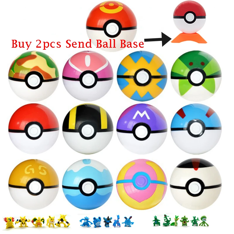 

Anime Action Figure Toys Magic Pocket Ball Pokeball Model Toys For Children Collection Toys Kids Gifts Pikachu Monster Doll