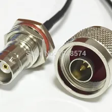 4 шт./лот 20 см n-штекер для байонетное гнездо с гайкой RG58 коаксиальный Соединительный кабель