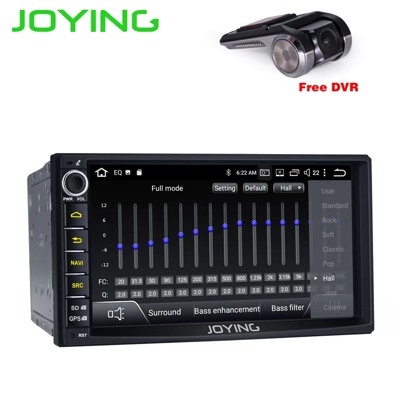 

JOYING 2 DIN Android 8.1 car radio head unit stereo 7'' touch screen gps navi tape recorder with Built-in DSP Support Carplay