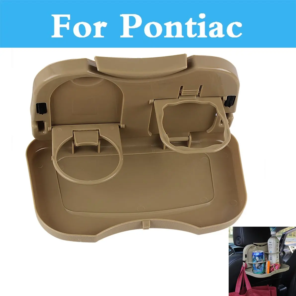 

Car Folding Table Beverage Bottle Holder Stand Desk Auto Drink Food Cup Tray For Pontiac G4 G5 G6 G8 Grand Am Aztec Bonneville