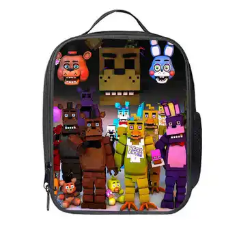 

Anime Five Nights at Freddy's Lunch Bag Reusable Insulated Thermal Bag Women Men Students Food Fresh Bags Multifunctional Bags