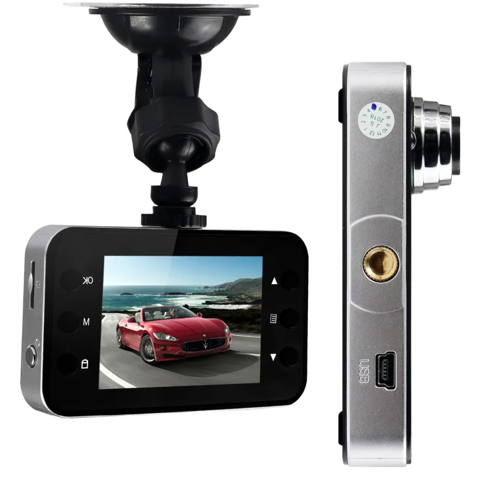 Car DVR dash cam HD 720P Cycle recoding motion detection led light car recorder driving recording multi-language dashcam DVR