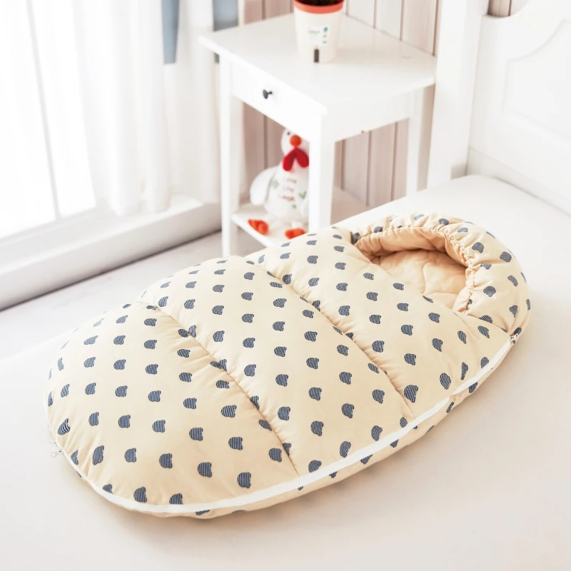 Winter Children's Pure Cotton Sleeping Bag Prevent Kicking Baby