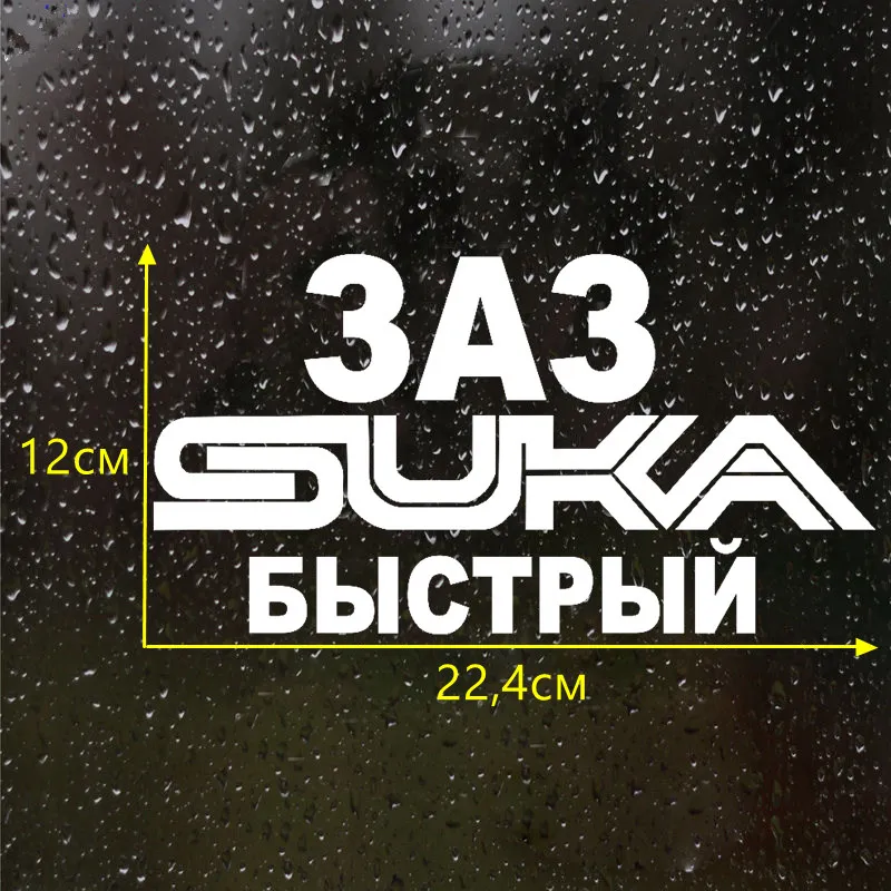 CS-659#12*22,4см наклейки на авто ЗАЗ suka быстрый водонепроницаемые наклейки на машину наклейка для авто автонаклейка стикер этикеты винила наклейки стайлинга автомобилей украшения - Название цвета: CS659  Silver