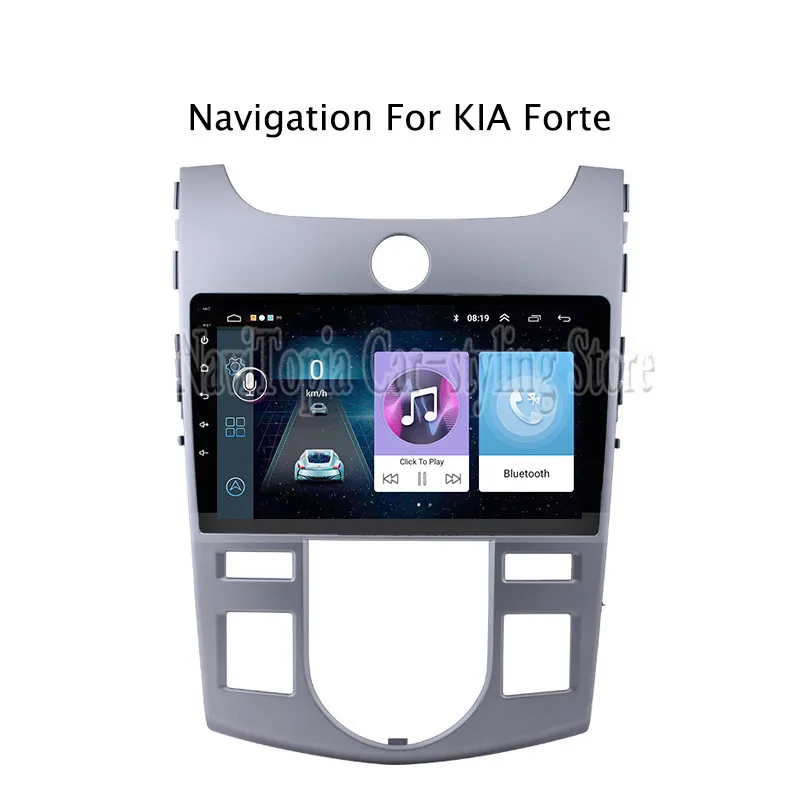 

ECTWODVD 9inch Android 8.1 Car Radio GPS Navigation Multimedia Stereo DVD Player for Kia Forte 2009 2010 2011 2012 2013 2014 AT